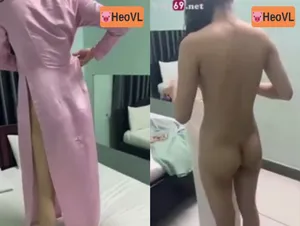Bắt tình nhân mặc áo dài nắc cho kích thích